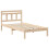 Berkfield Bed Frame Brown 75 x 190 cm Solid Pine Wood 4