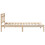 Berkfield Bed Frame Brown 75 x 190 cm Solid Pine Wood 6
