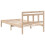 Berkfield Bed Frame Brown 75 x 190 cm Solid Pine Wood 7