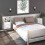 Berkfield Wall-mounted Bedside Cabinet High Gloss White 3