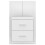 Berkfield Wall-mounted Bedside Cabinet High Gloss White 4