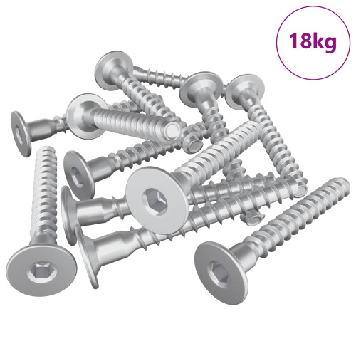 Berkfield Confirmat Screws 5000 pcs Silver Metal 1