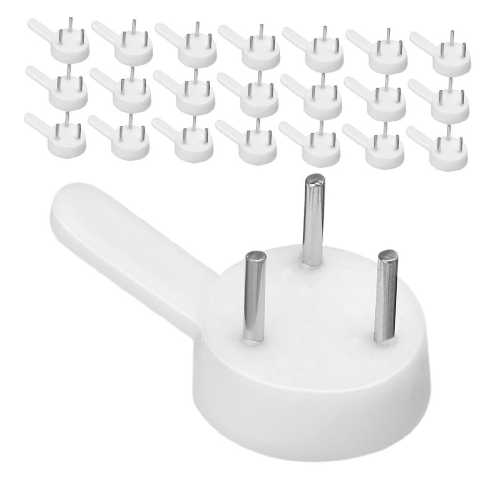 Invisible Wall Hooks 50Pcs White Nontrace Picture Hangers For Drywall Seamless Wall Integration Decor 9351714813914