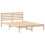 Berkfield Bed Frame with Headboard Brown 140 x 210 cm Solid Pine Wood 4