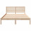 Berkfield Bed Frame with Headboard Brown 140 x 210 cm Solid Pine Wood 5