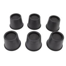 6 PCS 3 Inch Furniture Risers for Bed and Sofa, Heavy Duty Shock Absorbing Anti Slip Support Pads