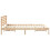 Berkfield Bed Frame with Headboard Brown 140 x 210 cm Solid Pine Wood 6