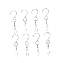 8pcs Stainless Steel Swivel S Hooks 360 Rotation RustResistant Hanging Hooks for Indoor Outdoor Use