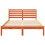 Berkfield Bed Frame with Headboard Wax Brown 120 x 190 cm Solid Pine Wood 5