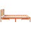 Berkfield Bed Frame with Headboard Wax Brown 120 x 190 cm Solid Pine Wood 6
