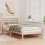 Berkfield Bed Frame with Headboard Brown 90 x 220 cm Solid Pine Wood 3