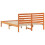Berkfield Bed Frame with Headboard Wax Brown 120 x 190 cm Solid Pine Wood 7