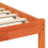 Berkfield Bed Frame with Headboard Wax Brown 120 x 190 cm Solid Pine Wood 8