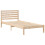 Berkfield Bed Frame with Headboard Brown 90 x 220 cm Solid Pine Wood 4