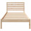 Berkfield Bed Frame with Headboard Brown 90 x 220 cm Solid Pine Wood 5