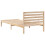 Berkfield Bed Frame with Headboard Brown 90 x 220 cm Solid Pine Wood 7