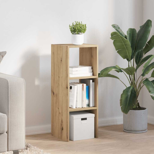 Berkfield Bookcase Stackable Artisan Oak 30x30x80 cm Engineered Wood 2