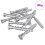 Berkfield Confirmat Screws 2500 pcs Silver Metal 3