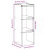 Berkfield Bookcase Stackable Artisan Oak 30x30x80 cm Engineered Wood 9