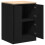 Berkfield Garage Storage Cabinet Black 60x51x85 cm Solid Wood Pine 5