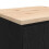 Berkfield Garage Storage Cabinet Black 60x51x85 cm Solid Wood Pine 10