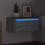 Berkfield Wall-mounted Bedside Cabinet with LED Lights Grey Sonoma 5