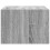 Berkfield Wall-mounted Bedside Cabinet with LED Lights Grey Sonoma 8