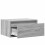 Berkfield Wall-mounted Bedside Cabinet with LED Lights Grey Sonoma 10