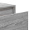 Berkfield Wall-mounted Bedside Cabinet with LED Lights Grey Sonoma 11