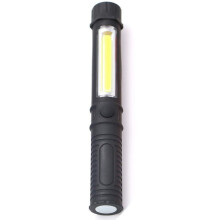 LED Flashlight Rechargeable Torch Ultra Bright Waterproof with Magnetic Base 2 Modes for Camping Hiking Black