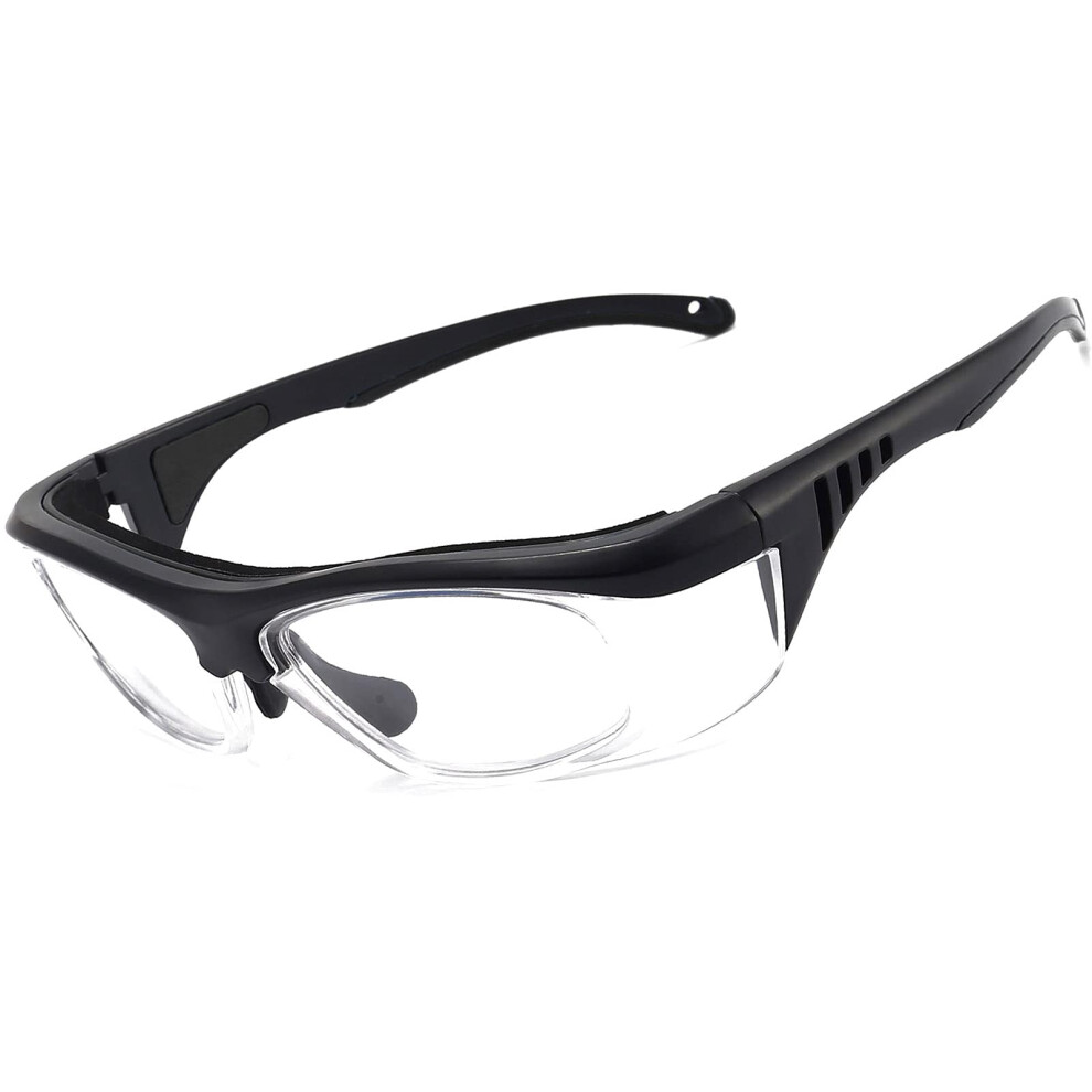 Anti Fog Safety Glasses Uv400 Blue Light Blocking Wraparound Protective Eyewear For Work Sports Lab Black 9351714814164