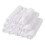 DOLITY Lot de 12 housses d'appui-tête de table blanches 2