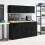Berkfield Garage Wall Cabinet Black Engineered Wood 4