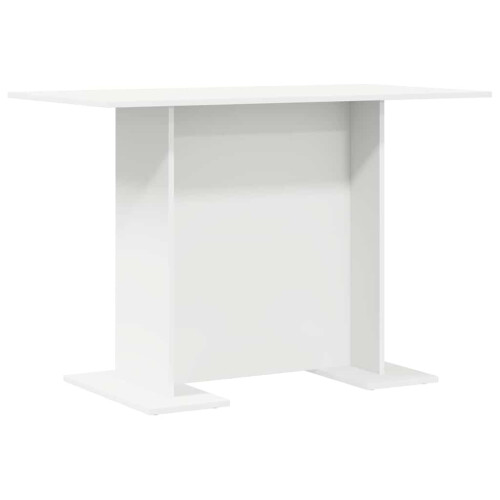 Berkfield Dining Table White 110 x 60 x 75 cm Engineered Wood 1