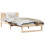 Berkfield Bed Frame with Headboard Natural 75 x 190 cm Solid Pine Wood 2