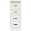 Berkfield Garage Storage Cabinet White 30x51x85 cm Solid Wood Pine 6