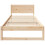 Berkfield Bed Frame with Headboard Natural 75 x 190 cm Solid Pine Wood 5