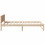 Berkfield Bed Frame with Headboard Natural 75 x 190 cm Solid Pine Wood 6