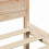Berkfield Bed Frame with Headboard Natural 75 x 190 cm Solid Pine Wood 8