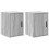 Berkfield Garage Wall Cabinets 2 pcs Grey Sonoma Engineered Wood 2