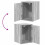 Berkfield Garage Wall Cabinets 2 pcs Grey Sonoma Engineered Wood 9