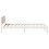 Berkfield Bed Frame with Headboard White 75 x 190 cm Solid Pine Wood 6