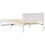 Berkfield Bed Frame with Headboard White 75 x 190 cm Solid Pine Wood 7