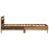 Berkfield Bed Frame with LED Old Wood 75 x 190 cm Engineered Wood 6
