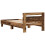 Berkfield Bed Frame with LED Old Wood 75 x 190 cm Engineered Wood 7
