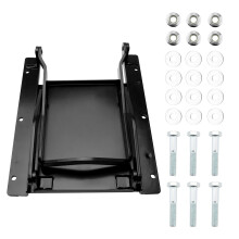 9x9 Inch Black Sliding Grain Gate for Truck Bed, Durable Welded Construction with Precise Flow Control and Easy Installation