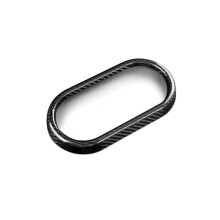 Real Hard Carbon Fiber Car Central Console Water Cup Holder Cover Trim Sticker for Cooper S F65 F66 F67 2024 2025