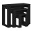 Berkfield Nesting Tables 3 pcs Black Oak Engineered Wood 2
