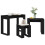 Berkfield Nesting Tables 3 pcs Black Oak Engineered Wood 3