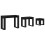 Berkfield Nesting Tables 3 pcs Black Oak Engineered Wood 6